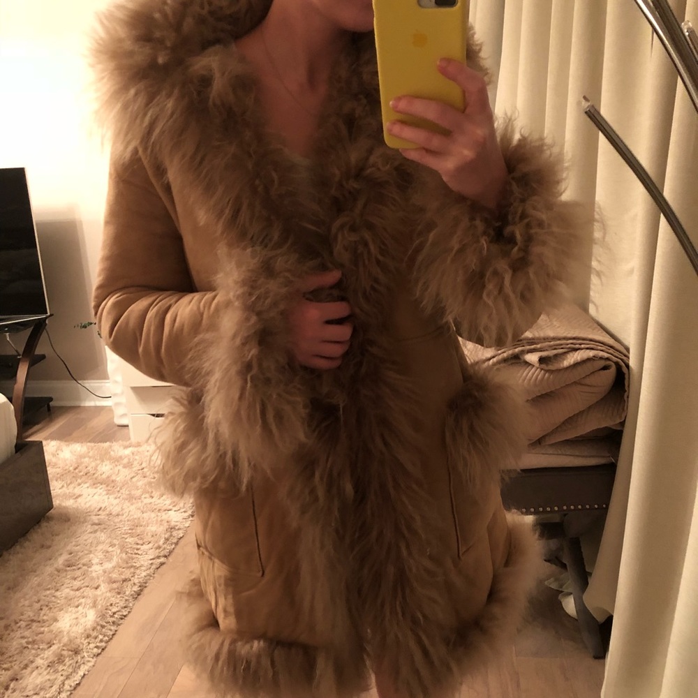 ZARA sheepskin coat